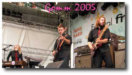Le groupe rock Gomm.