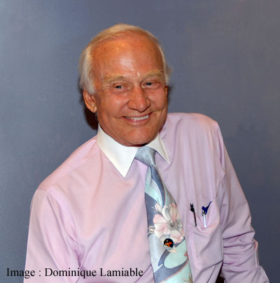 Buzz Aldrin. Image : Dominique Lamiable.